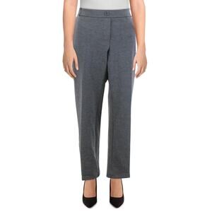 Kasper Women High Rise Wear to Work Wide Leg Pants Gray Size L